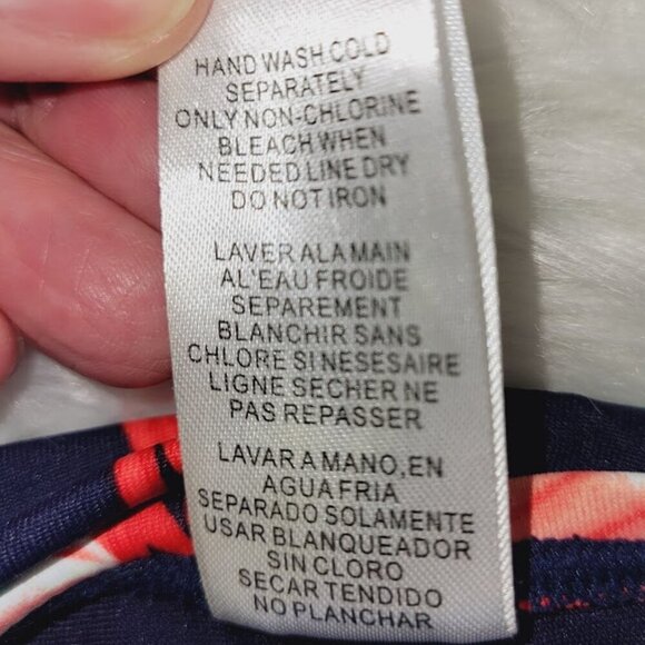 Tommy Bahama Birds Of Paradise Halter Cup Swim Tankini Top Multicolored Size M - Picture 10 of 11